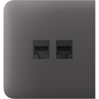 Бічна панель для вбудованої інтернет-розетки Ajax SideCover (LAN) Grey (126214.319.GR)