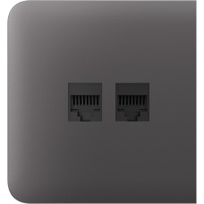 Бічна панель для вбудованої інтернет-розетки Ajax SideCover (LAN) Grey (126214.319.GR)