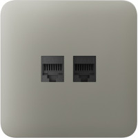 Передня панель для вбудованої інтернет-розетки Ajax SoloCover (LAN) Olive (126194.317.OL)