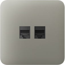 Передня панель для вбудованої інтернет-розетки Ajax SoloCover (LAN) Olive (126194.317.OL)