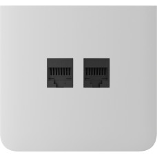 Бічна панель для вбудованої інтернет-розетки Ajax SideCover (LAN) vertical White (126219.319.WH)