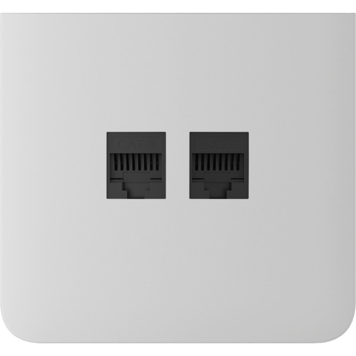 Бічна панель для вбудованої інтернет-розетки Ajax SideCover (LAN) vertical White (126219.319.WH)