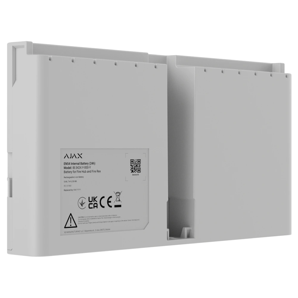 Акумулятор Ajax EN54 Internal Battery (24h) white для Fire Hub і Fire Rex