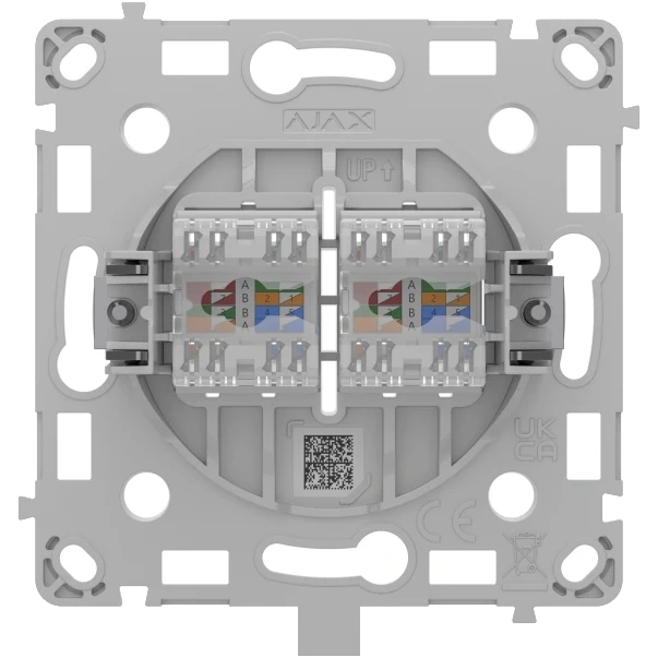 Механізм інтернет розетки Ajax OutletCore (LAN) white