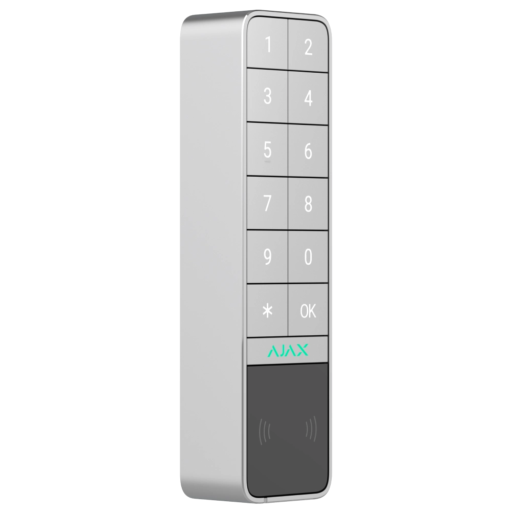 Бездротова клавіатура Ajax KeyPad Outdoor Jeweller (8EU) ASP white