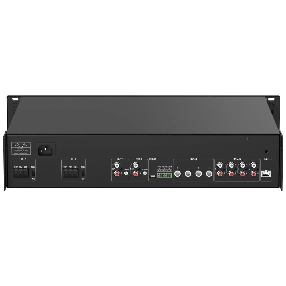 Мережевий підсилювач Hikvision DS-QAZ1A500G1-VB4 500 Вт на 2 зони