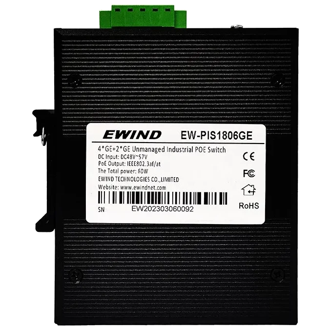 Комутатор 6 портів некерований Ewind EW-PIS1806GE