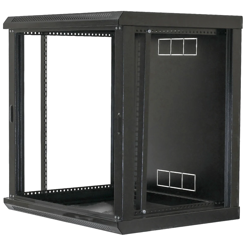 Шафа 19"12U, 600х600х640мм акрилове скло, чорна