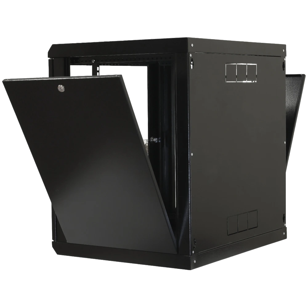Шафа 19"12U, 600х600х640мм акрилове скло, чорна