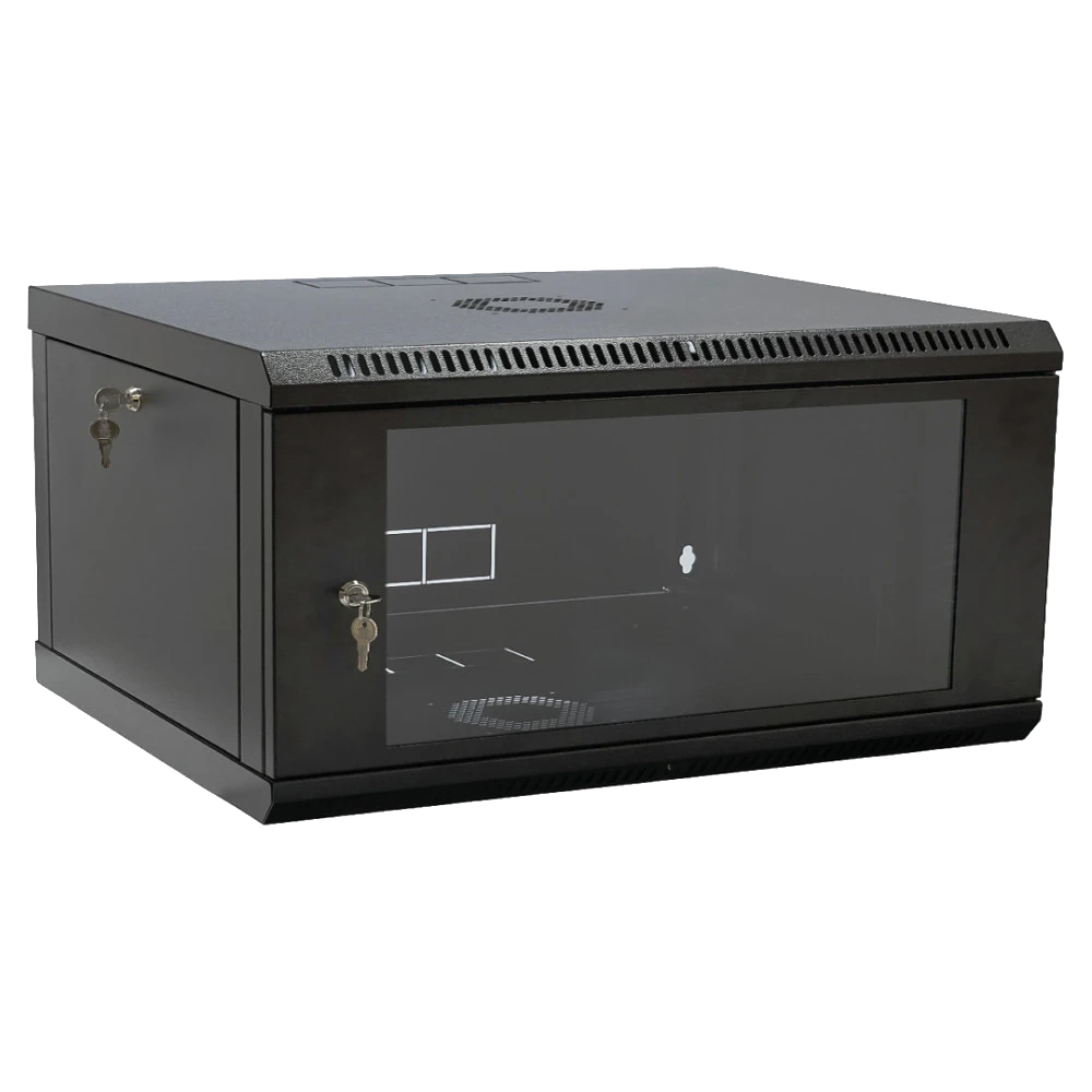 Шафа 19" 4U 600x400x284мм акрилове скло, чорна
