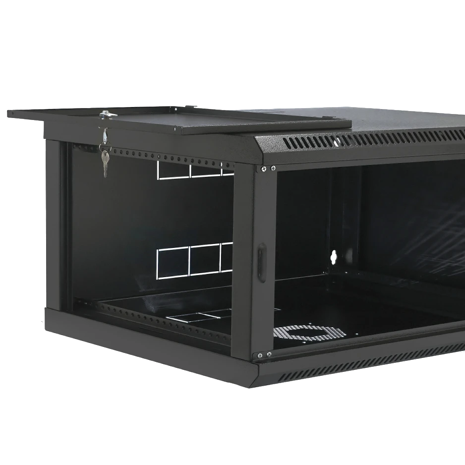 Шафа 19" 4U 600x400x284мм акрилове скло, чорна