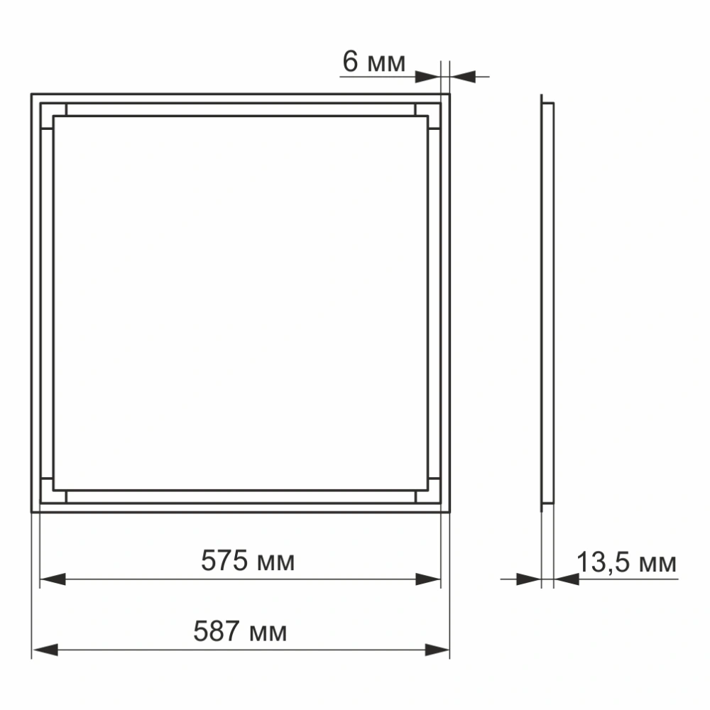 LED панель VIDEX ART 40Вт 4100K