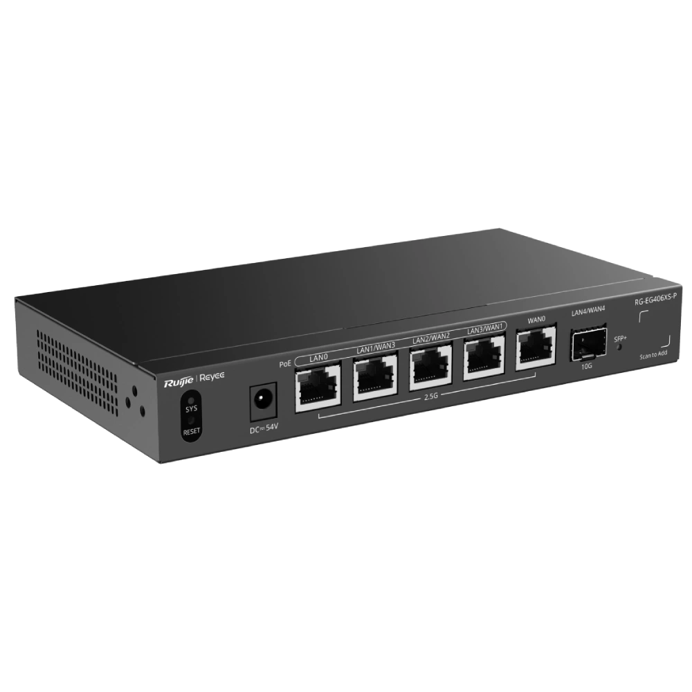 Маршрутизатор Ruijie Reyee RG-EG406XS-P 6-портовий PoE з хмарним керуванням