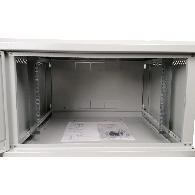 Шафа EServer 6U 600х350х370 скло, сіра
