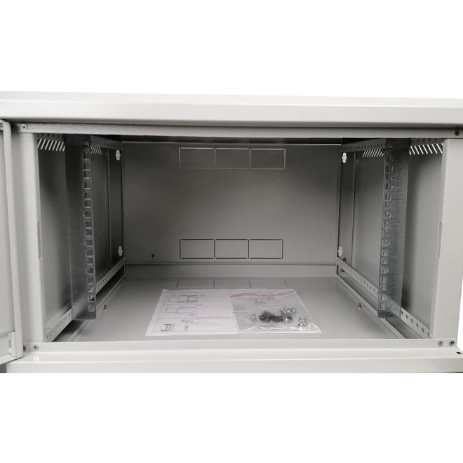 Шафа EServer 6U 600х500х370 скло, сіра