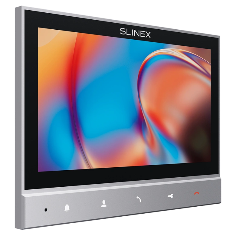 Комплект відеодомофон + панель виклику Slinex SK 7 Cloud (Slinex SK 7 Cloud grey + ML-17HD graphite)