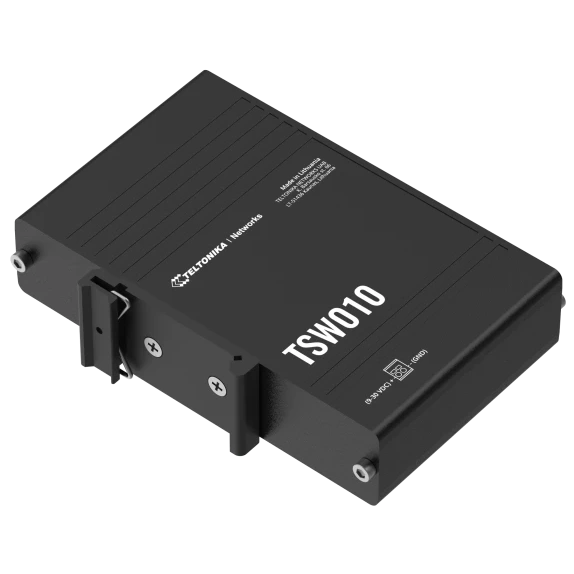 Комутатор 5 портів некерований Teltonika TSW010 з монтажем на DIN-рейку