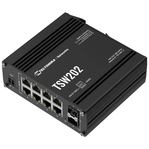 Комутатор 8 портів керований Teltonika TSW202 PoE+