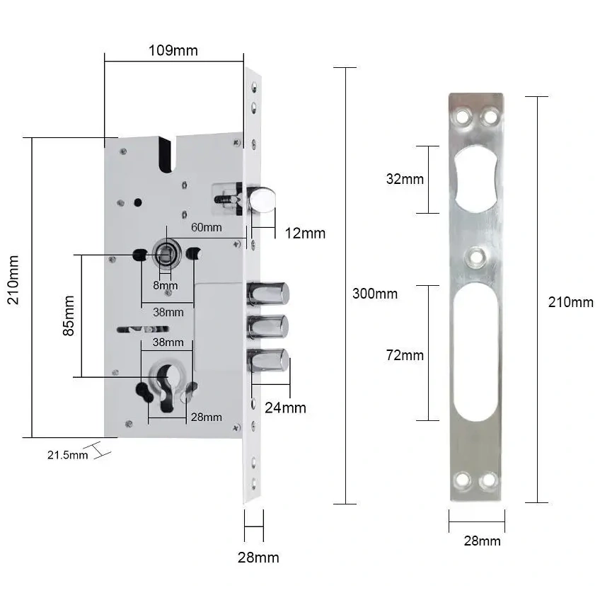 Врізна частина SEVEN LOCK 6085