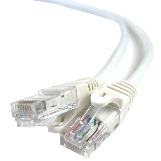 Патч-корд білий 0.5м UTP CAT5e