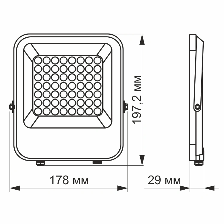 LED прожектор VIDEX PREMIUM 30W 5000K 12-48V