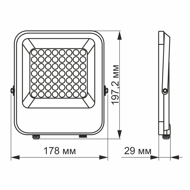 LED прожектор VIDEX PREMIUM 30W 5000K 220V