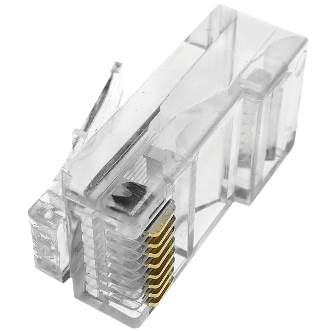 Конектор з'єднувальний неекранований (упаковка 100 шт) RJ45 кат. 5e