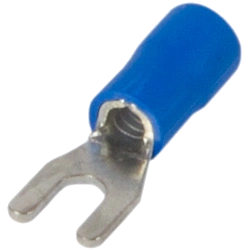 Ізольований наконечник вилковий 0.5-1.5 кв.мм, синій Enext e.terminal.stand.sv.1,25.3,2.blue