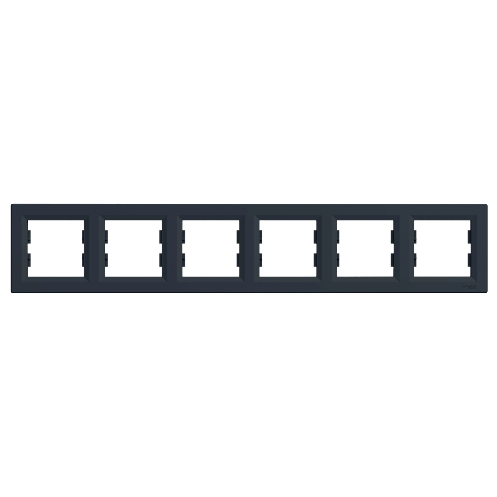 Рамка 6 постів антрацит горизонтальна Schneider Electric EPH5800671 Asfora