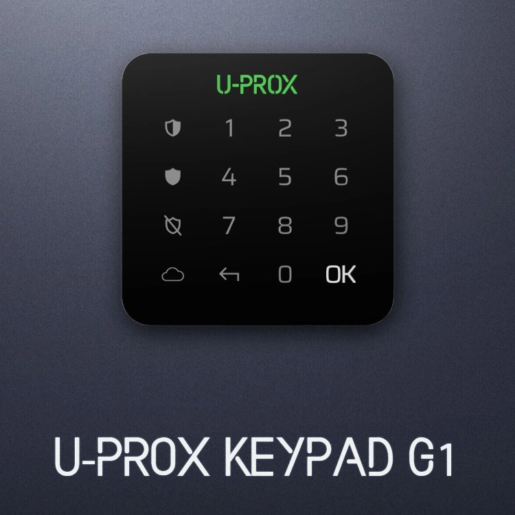 Бездротова сенсорна клавіатура для однієї групи U-Prox Keypad G1 Black