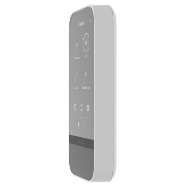 Клавіатура Ajax KeyPad TouchScreen (8EU) white