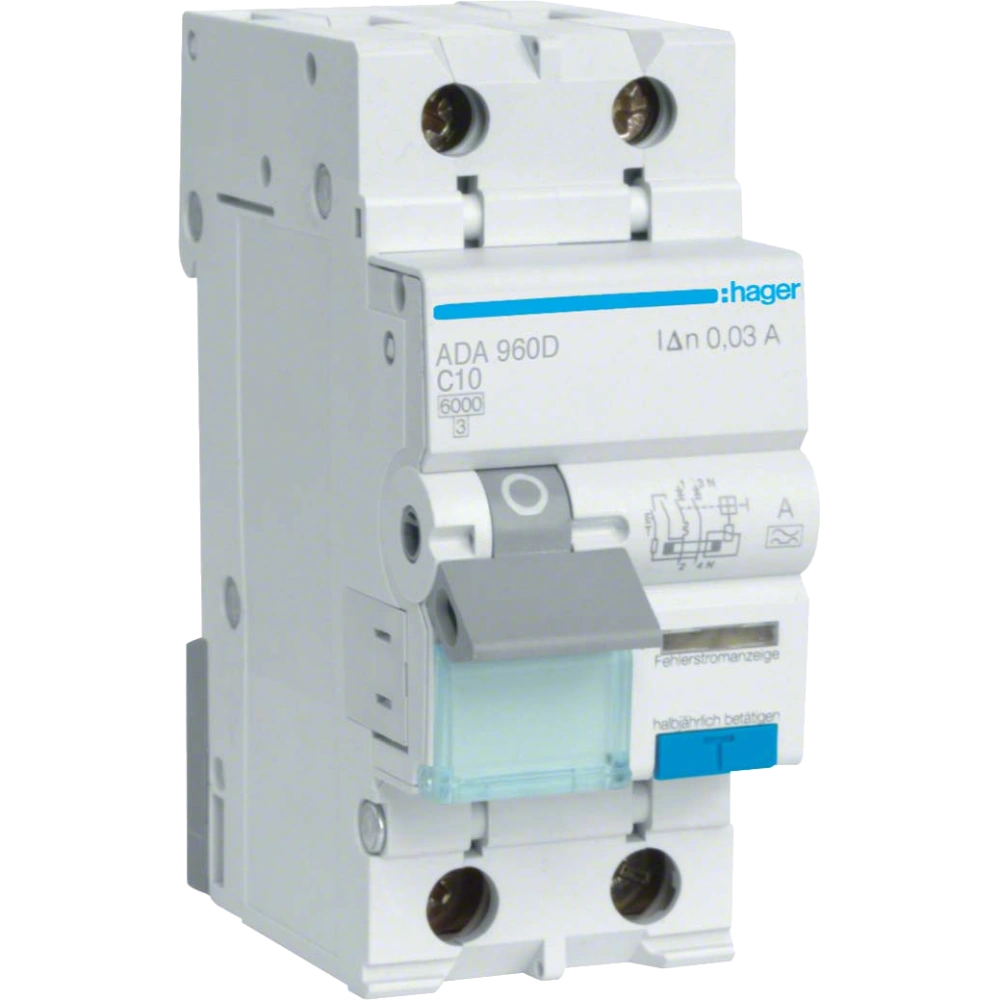 Дифавтомат 1P+N, 6kA, C-10A, 30mA, A