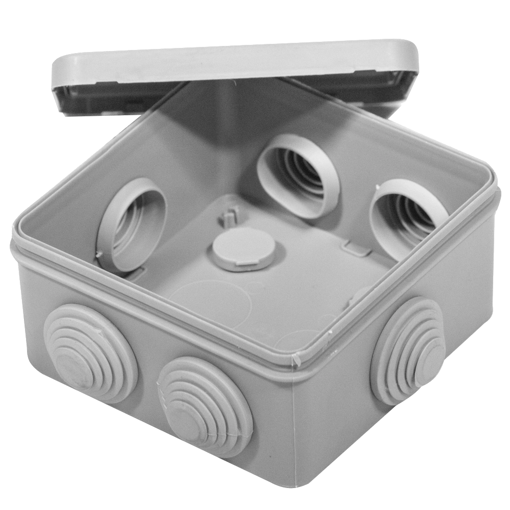 Коробка розподільча квадратна зовнішня IP54, UEA (100х100x50)