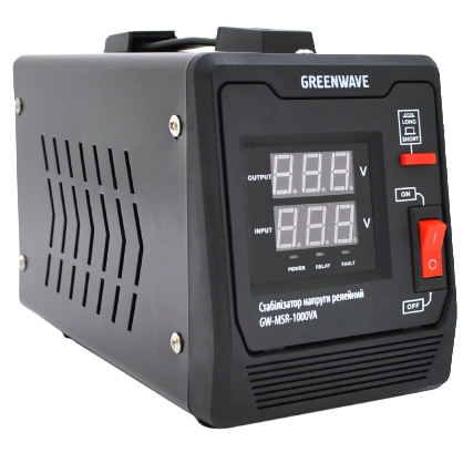 Стабілізатор напруги релейний 1xShuko, DC140-260V, AC220±8%, BOX