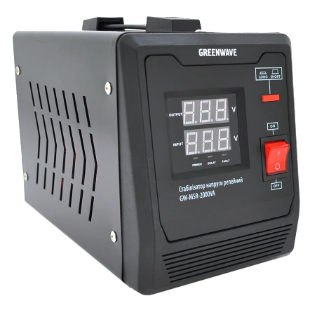 Стабілізатор напруги релейний 1xShuko, DC140-260V, AC220±8%, BOX