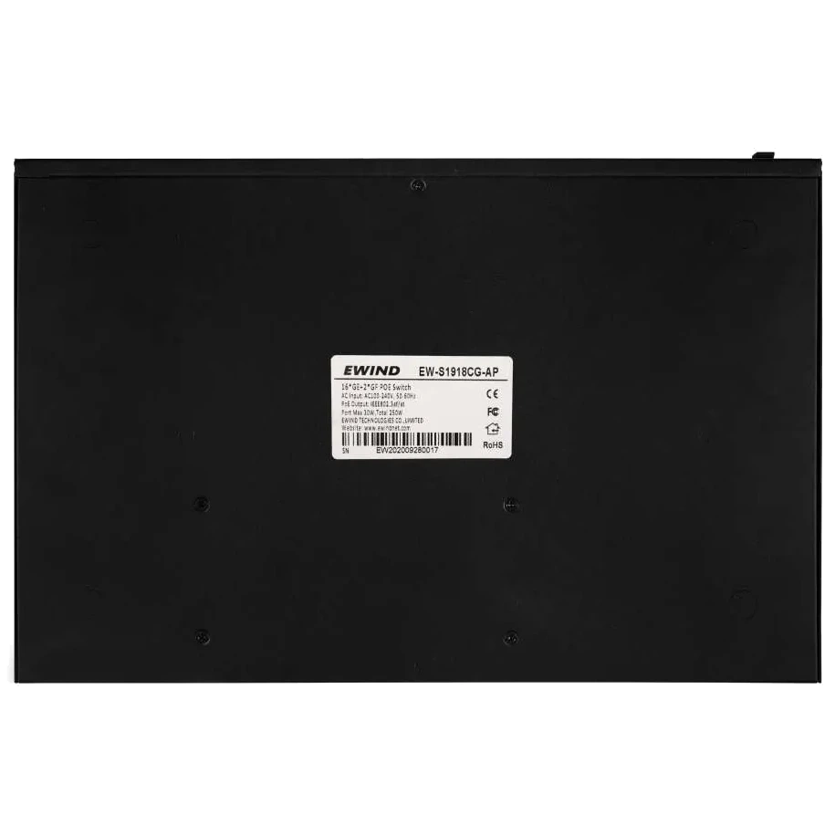Комутатор 18 портів некерований Ewind EW-S1918CG-AP PoE