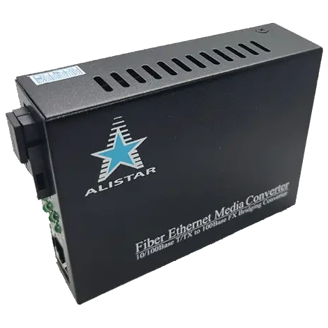 Медіаконвертор ALISTAR X3S 100M 10/100BASE-T RJ-45 - 100BASE-FX 1SM WDM SC 20KM TX1310/RX1550nm LFP