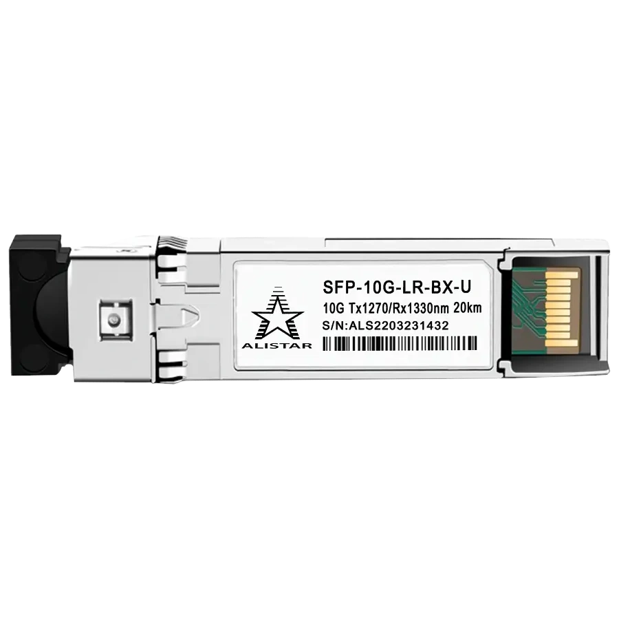 Модуль ALISTAR SFP-10G-LR-BX-U SFP+ 10G BASE-BX 1SM WDM LC 20KM TX1270/RX1330nm DOM