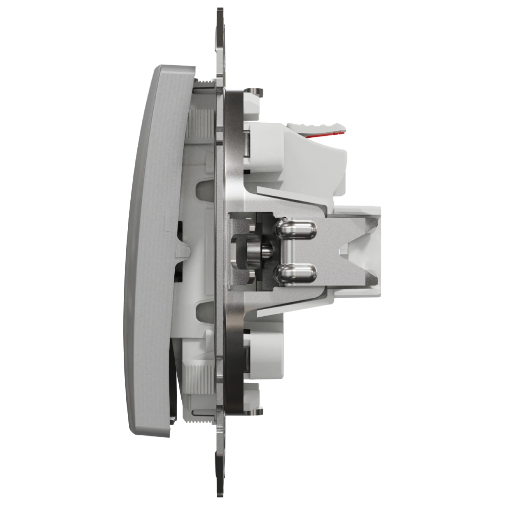 Вимикач Schneider Electric SDD113101 Sedna Design & Elements 1-клавішний алюміній