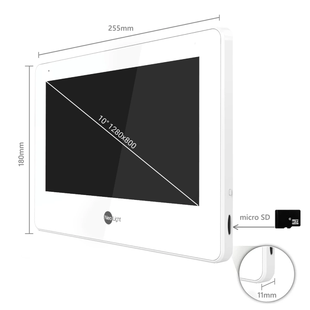 Відеодомофон NeoLight MEZZO Hybrid Black