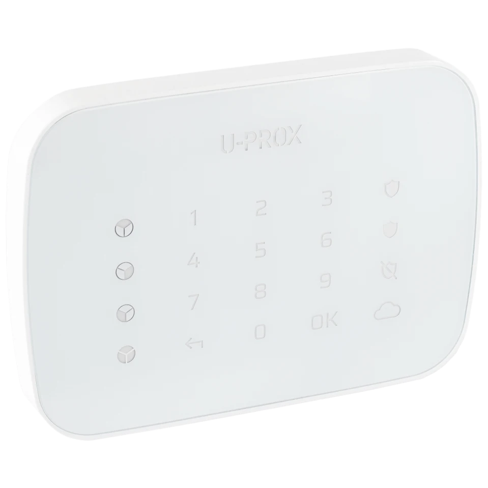 Бездротова сенсорна клавіатура для чотирьох груп U-Prox Keypad G4 White