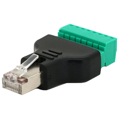 Роз'єм RJ-45(M) (8 контактів) з клемами під кабель
