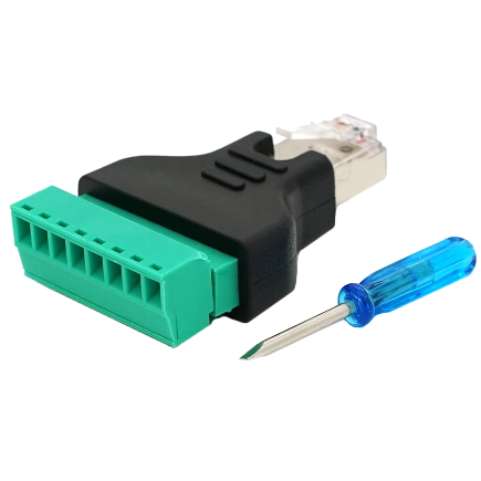 Роз'єм RJ-45(M) (8 контактів) з клемами під кабель