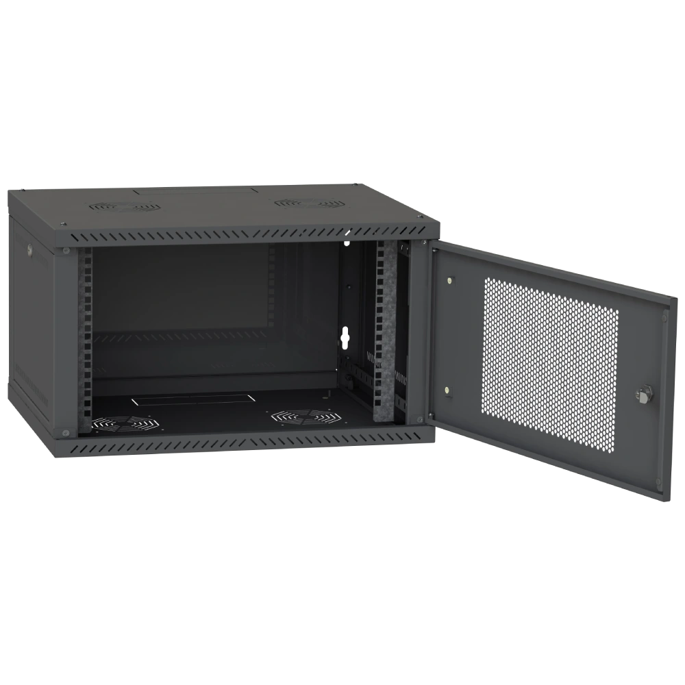 Шафа серверна IPCOM CH-6U 600x600 перфорація RAL9005