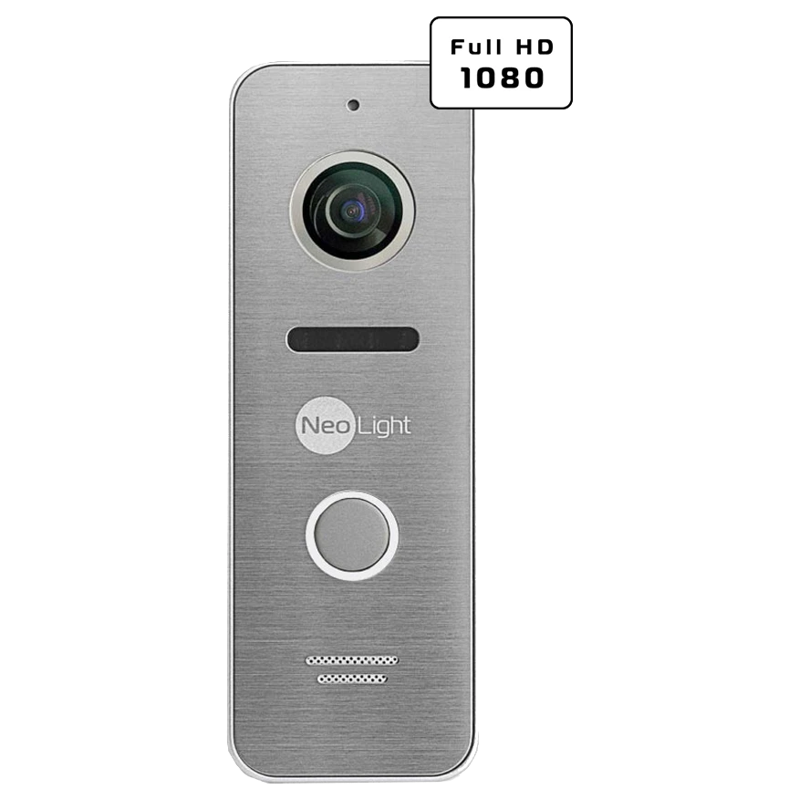 Комплект відеодомофону Neolight ALPHA Hybrid + PRIME FHD Silver з кутком
