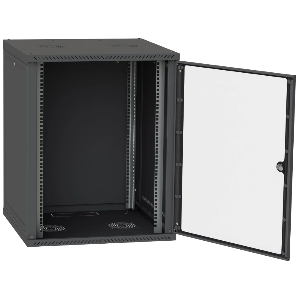 Шафа серверна IPCOM СН-15U 600х450 скло RAL9005