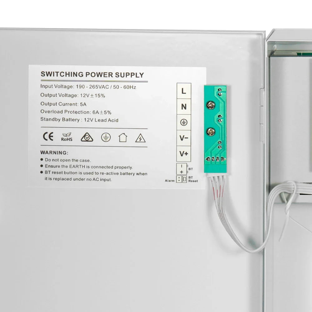 Джерело безперебійного живлення Kraft PSU-1205/8CH