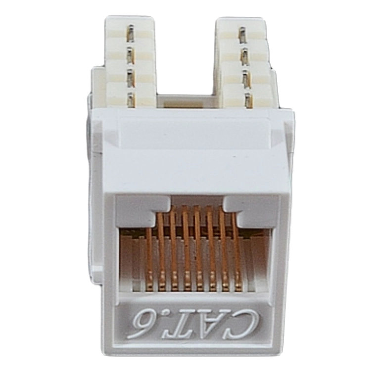 Модуль KeyStone RJ45 UTP, кат. 6, 110, Slim, W - 16.6 мм, білий