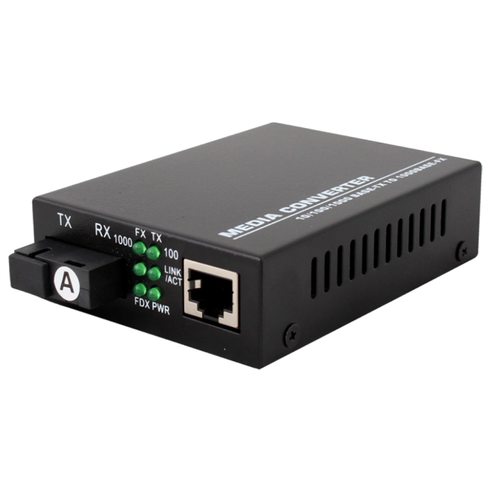 Медіаконвектор (1310TX&1550RX, 10/100/1000, 20км SC) TelStream MC-218/320SC