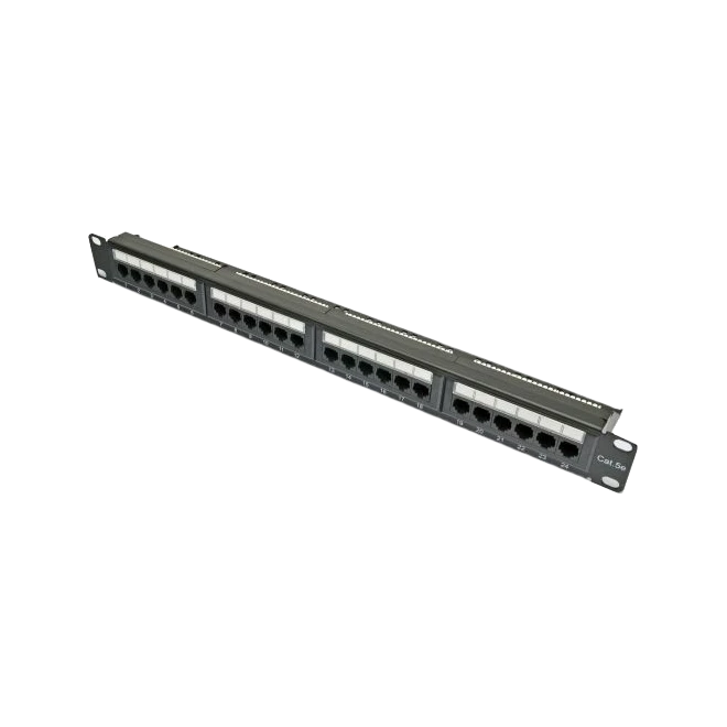 Патч-панель 19" 24хRJ-45 UTP кат.5e, із заднім організатором, Kingda Kingda KDPA6043